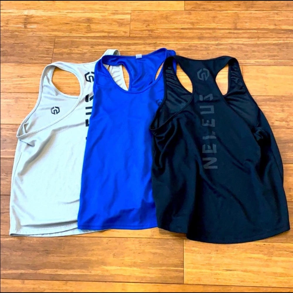 Neleus 3pack muscle tanks
